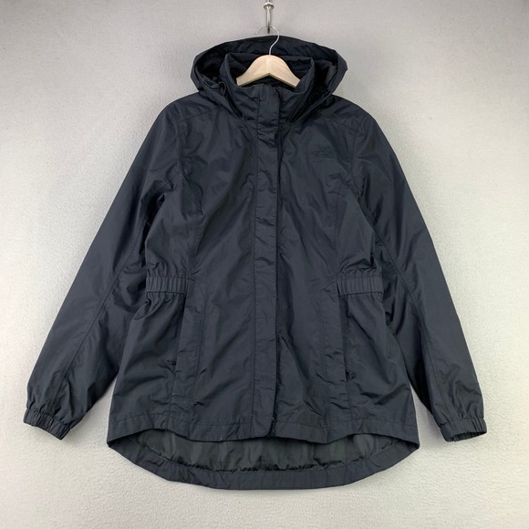 The North Face Jackets & Blazers - The North Face HyVent Rain Jacket Womens L Black Hooded Windbreaker Waterproof